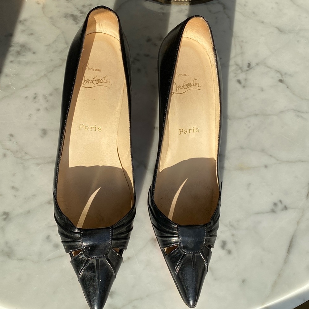 Christian Louboutin pointed toe caged heel - Picture 1 of 5
